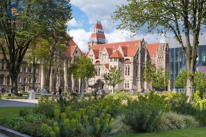Khuôn viên Đại học Manchester, Anh. Ảnh: The University of Manchester Fanpage