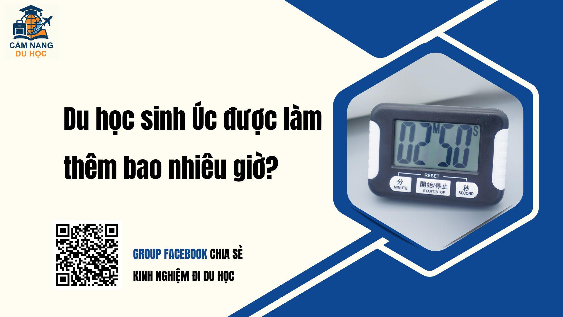 Du học sinh Úc được làm thêm bao nhiêu giờ? Update MỚI
