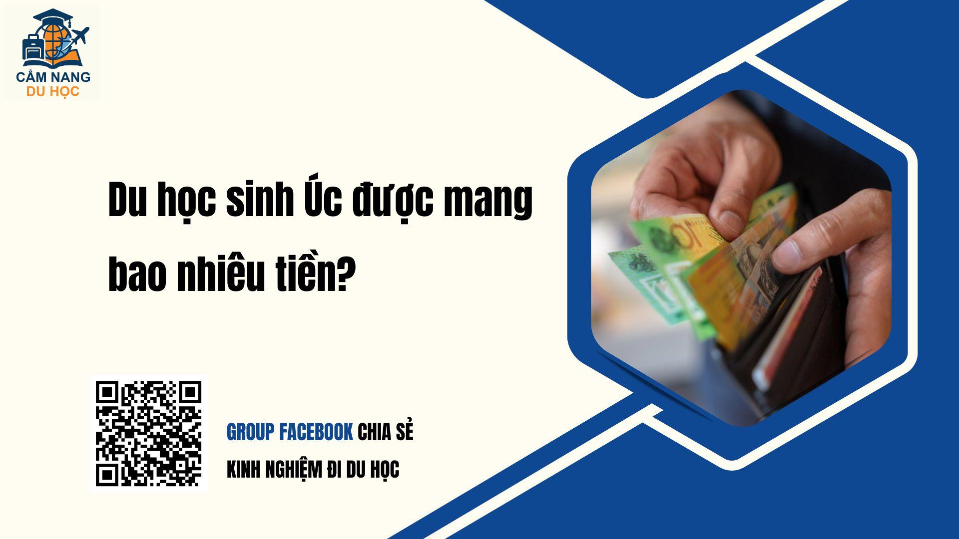 Du học sinh Úc được mang bao nhiêu tiền? Update MỚI
