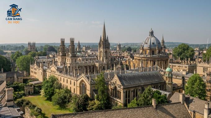Khuôn viên Đại học Oxford, Anh. Ảnh: University of Oxford