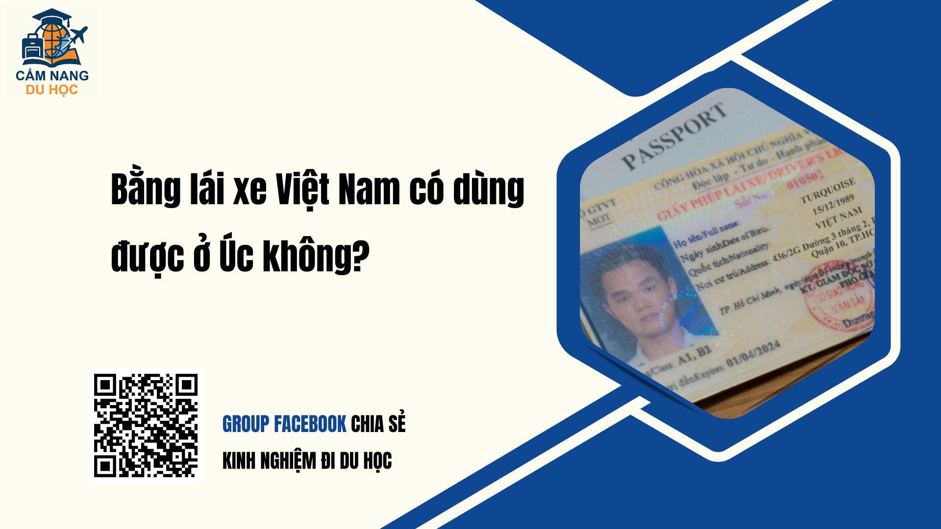 Bằng lái xe việt nam có dùng được ở Úc? Lưu ý Quan trọng
