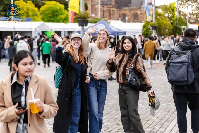Sinh viên Đại học Sydney, Australia. Ảnh: University of Sydney Fanpage