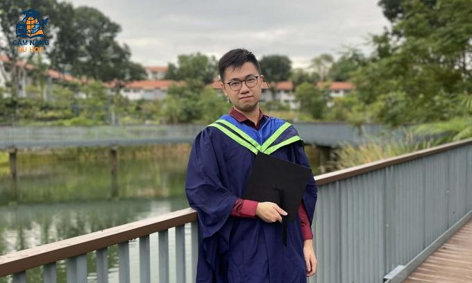 Nguyễn Bằng Thanh Lâm trong ngày tốt nghiệp đại học, năm 2021. Ảnh: Nhân vật cung cấp