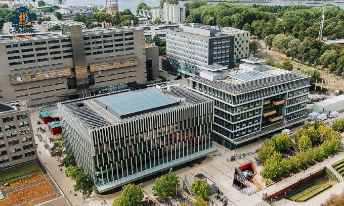 Đại học Erasmus Rotterdam, một trong những trường top đầu ở Hà Lan. Ảnh: Erasmus University Rotterdam Fanpage