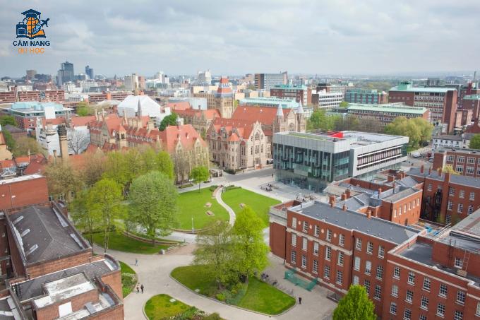 Khuôn viên Đại học Manchester, Anh. Ảnh: The University of Manchester Fanpage