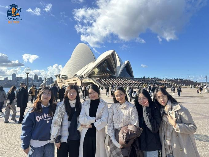 Sinh viên Việt Nam du học Australia. Ảnh: Viện Đào tạo quốc tế - Đại học Kinh tế TP HCM