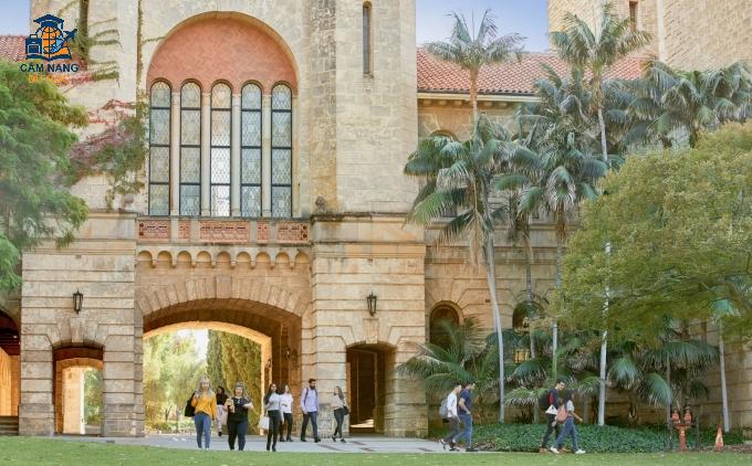 Một góc khuôn viên Đại học Western Australia, Australia. Ảnh: NCUK