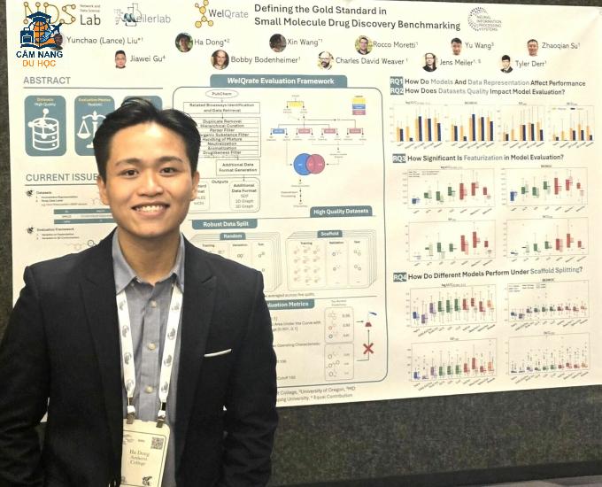 Đồng Ngọc Hà khi tham gia hội nghị NeurIPS 2024. Ảnh: Nhân vật cung cấp