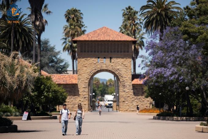 Một góc khuôn viên Đại học Stanford. Ảnh: Fanpage trường