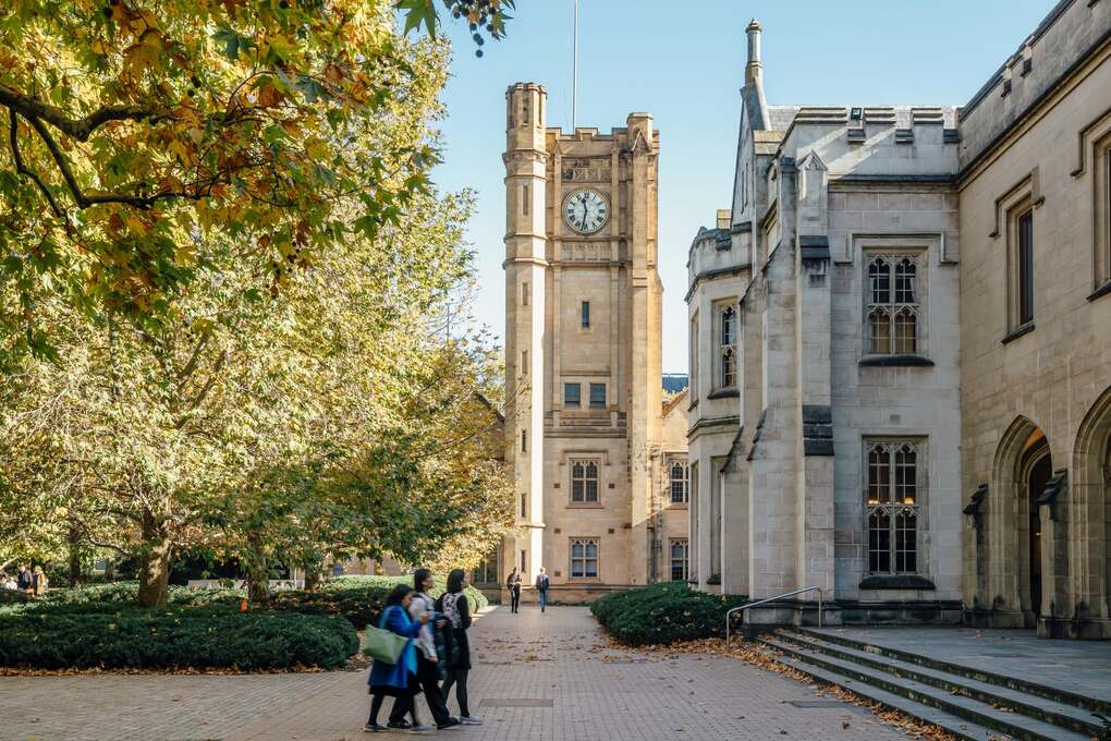 Một góc Đại học Melbourne, Australia. Ảnh: Fanpage trường