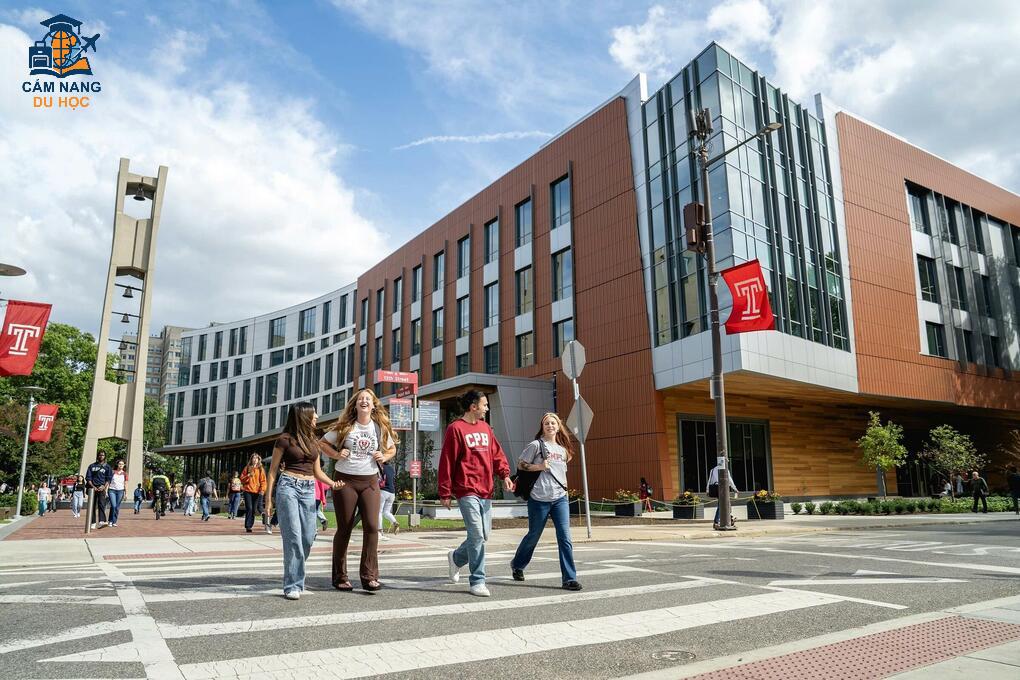 Temple University nằm tại thành phố Philadelphia, bang Pennsylvania, Mỹ. Ảnh: Temple University